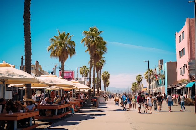 Fotografía del paseo marítimo de la playa de Venecia