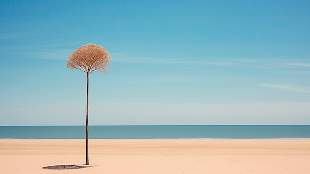 fotografía de playa en estilo minimalista