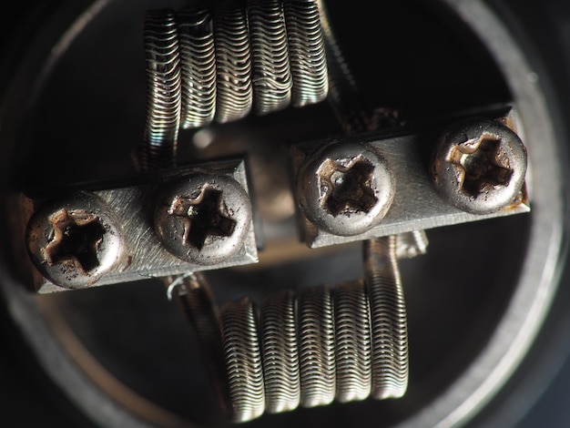 Fotografía en primer plano del cigarrillo electrónico nueva innovación para cambiar el cigarrillo tradicional