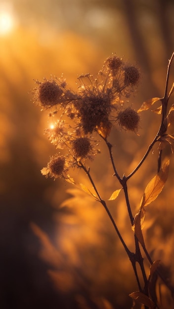 Fotografía de primer plano de flores silvestres en el bosque