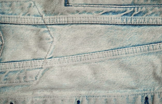 Foto fotografía en primer plano del fondo la textura del grunge estilo blue jeans