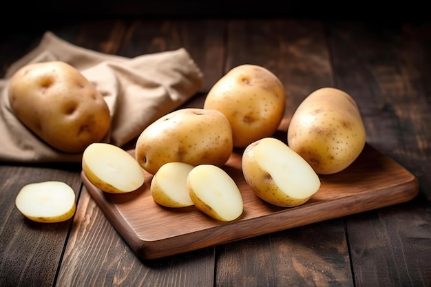 Fotografía en primer plano de las patatas