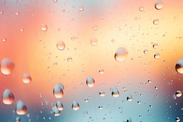 Fotografía en primer plano de una ventana humeante con gotas de agua hechas en un día aburrido