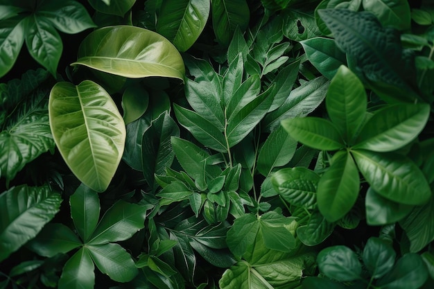 Fotografía profesional de las hojas tropicales, el follaje de las plantas y los arbustos