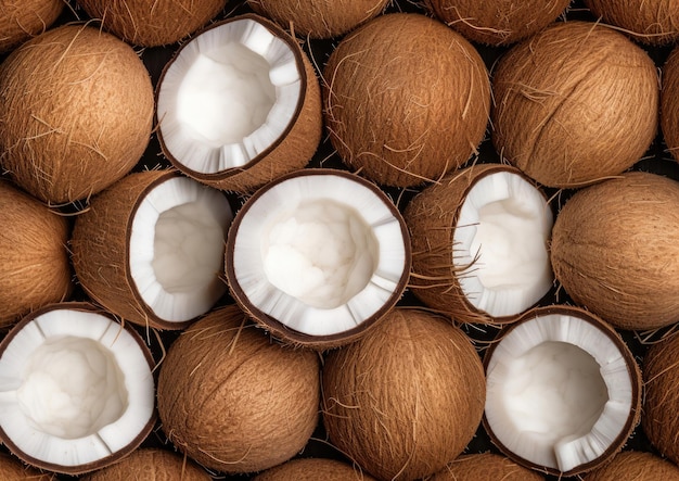 Fotografía profesional del patrón de los frutos del coco Generati