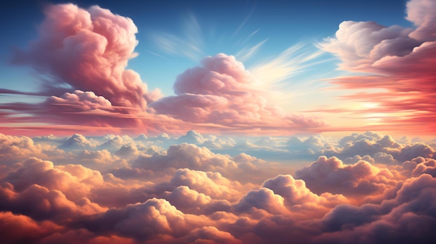 fotografía profesional del patrón de las nubes
