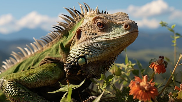 Fotografia profissional de lagarto e luz