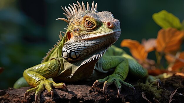 Fotografia profissional de lagarto e luz