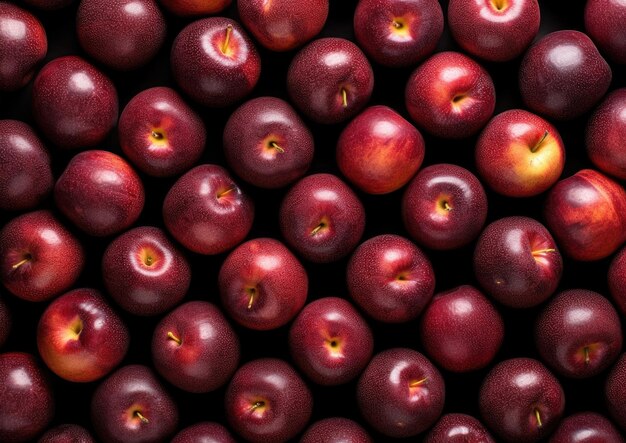 Fotografia profissional de padrões de frutos de nectarinas Genera