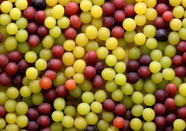 Fotografia profissional de padrões de uvas e frutos