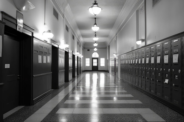 Fotografía publicitaria profesional del interior del edificio de la oficina de correos