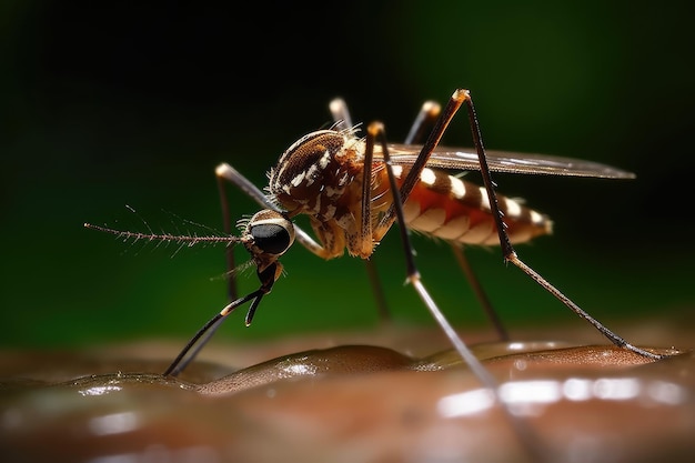 Fotografía publicitaria profesional del mosquito Aedes Aegypti