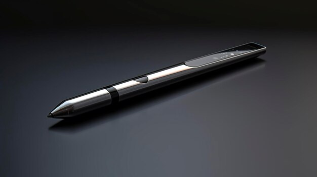 Una fotografía que captura la apariencia elegante y moderna de un lápiz óptico compacto para computadora