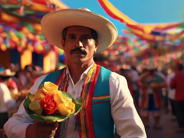 Fotografía que muestra la celebración del Cinco de Mayo