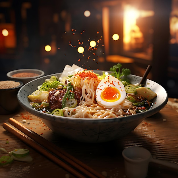 fotografía de ramen