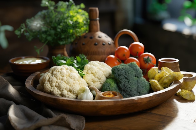 Fotografía realista de alimentos saludables