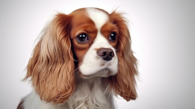 fotografia realista de cachorro king charles spaniel