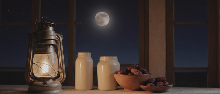 Fotografía realista de las linternas del ramadán