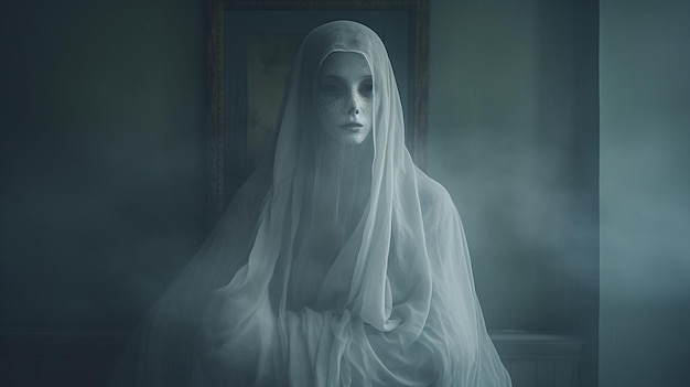 Fotografía de retrato híbrido de fantasma