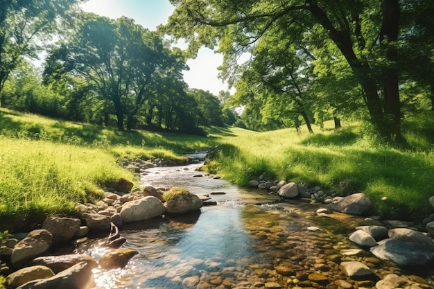 fotografía de un río