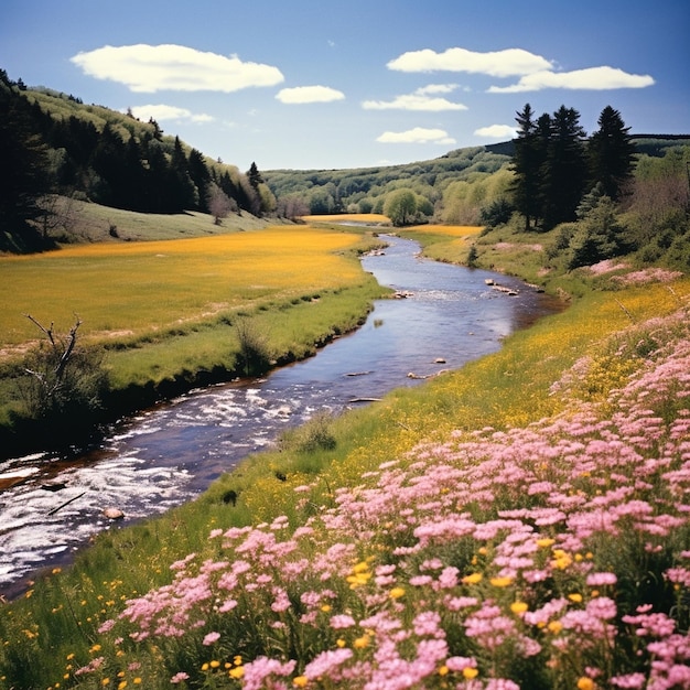 fotografía de un río