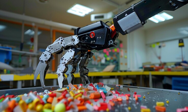 Foto fotografía de un robot arduino