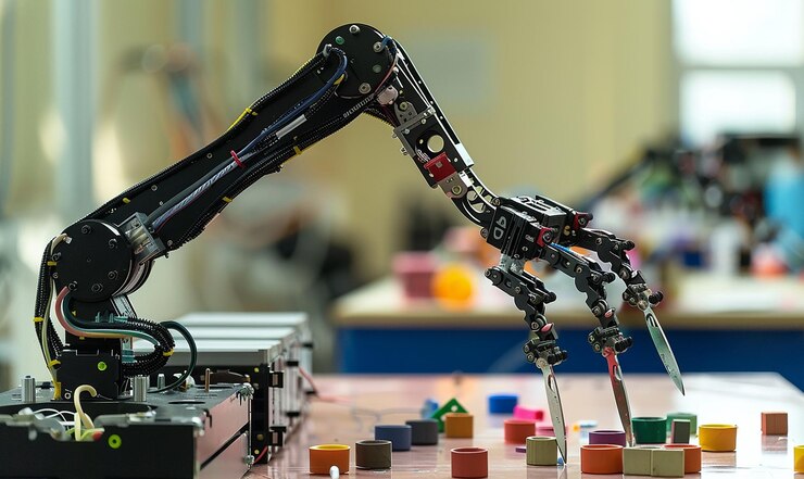 Foto fotografía de un robot arduino