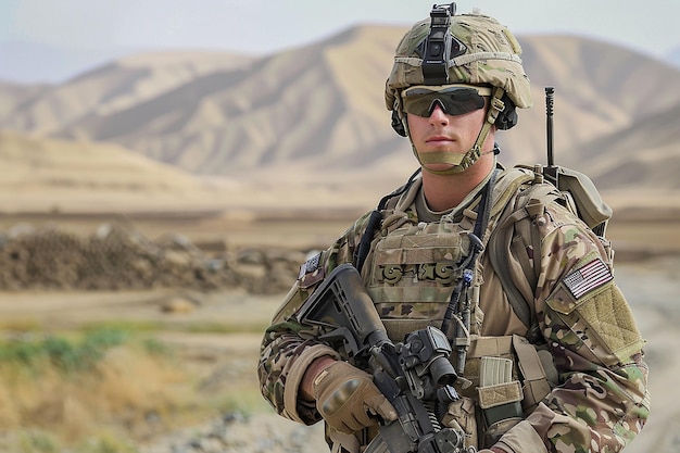 fotografía de un soldado del Ejército de las Fuerzas de Operaciones Especiales