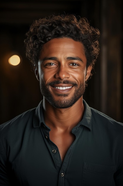 Fotografía de Stock de un hombre sonriente