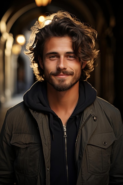 Fotografía de Stock de un hombre sonriente