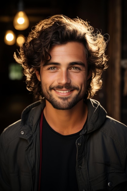 Fotografía de Stock de un hombre sonriente