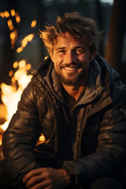 Fotografía de Stock de un hombre sonriente