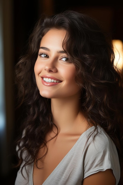 Fotografía de Stock de una niña sonriente