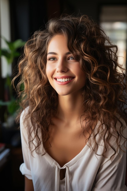 Fotografía de Stock de una niña sonriente