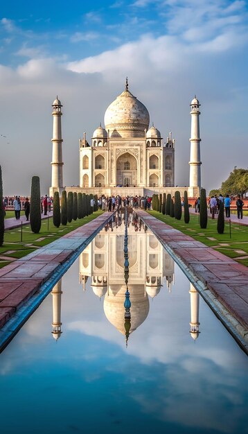 fotografía del Taj Mahal