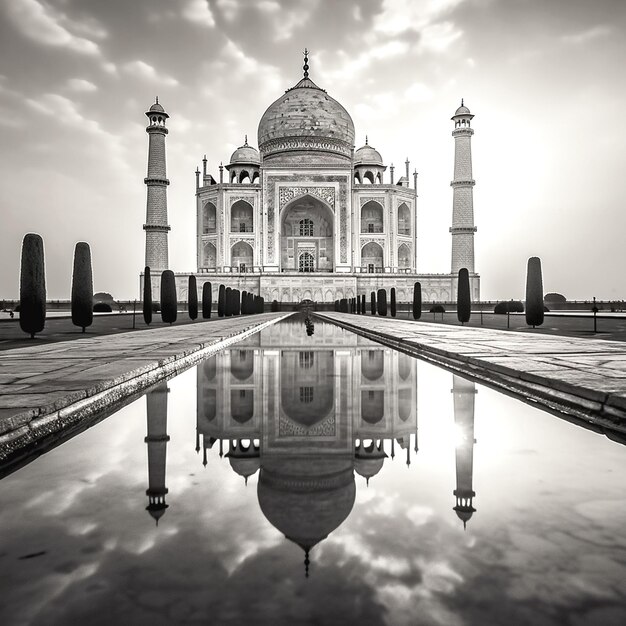 fotografía del Taj Mahal