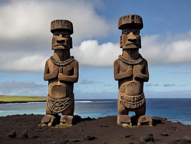 Foto fotografía de tapati rapa nui