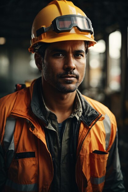 Fotografía de un trabajador de la construcción