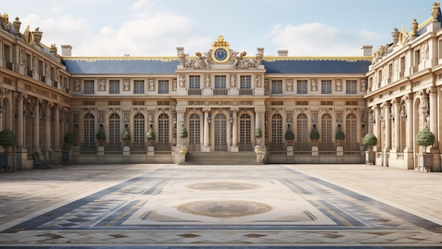 Fotografia ultra realista do Palácio de Versalhes