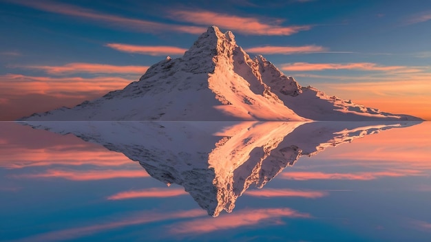 Fotografia vertical dos belos picos das montanhas cobertas de neve