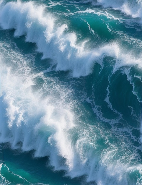 fotografía vertical de las olas espumosas del océano Atlántico cerca del municipio de Nazaré