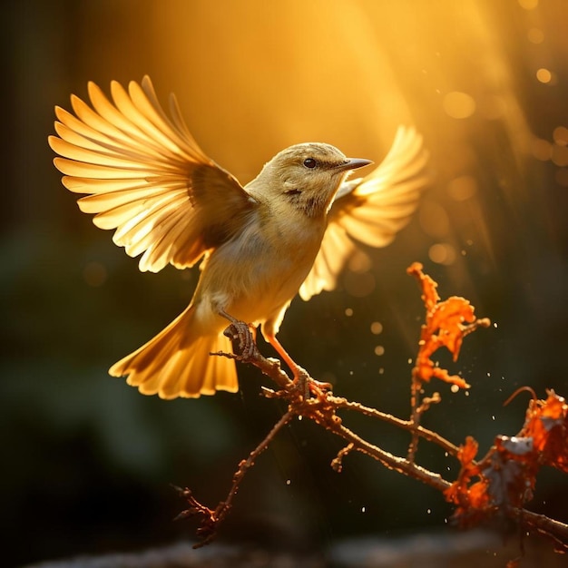 fotografía de la vida silvestre de las aves con una hermosa luz
