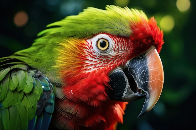 Foto fotografía de vida silvestre de loros con ia generativa