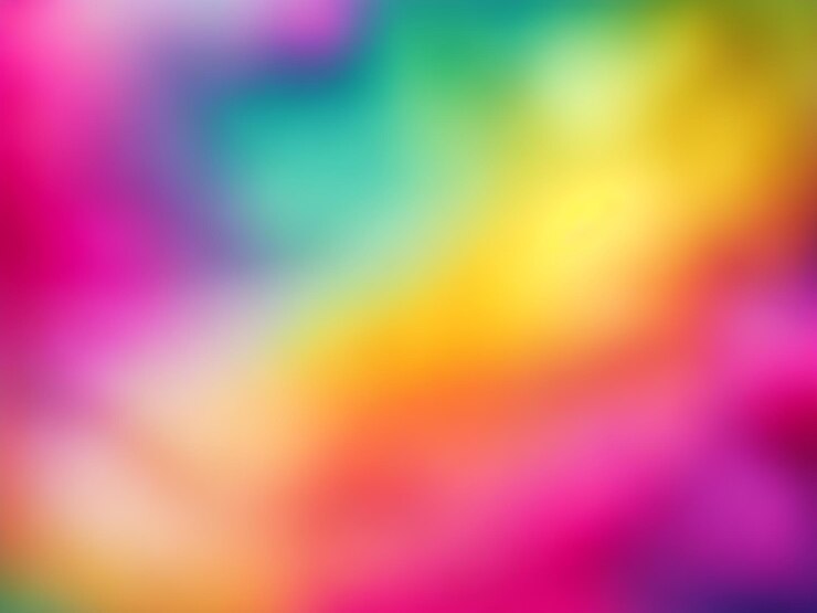Foto fotografia vívida com fundo colorido desfocado