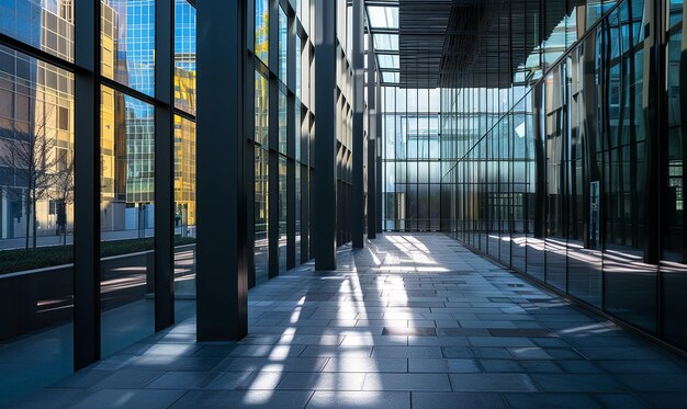 Fotografías de bancos que muestran la arquitectura moderna