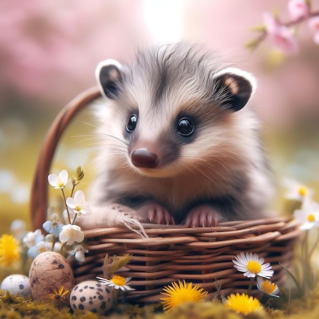 Fotografías cautivadoras en 3D de bebés animales de primavera Momentos adorables de la vida silvestre en la naturaleza