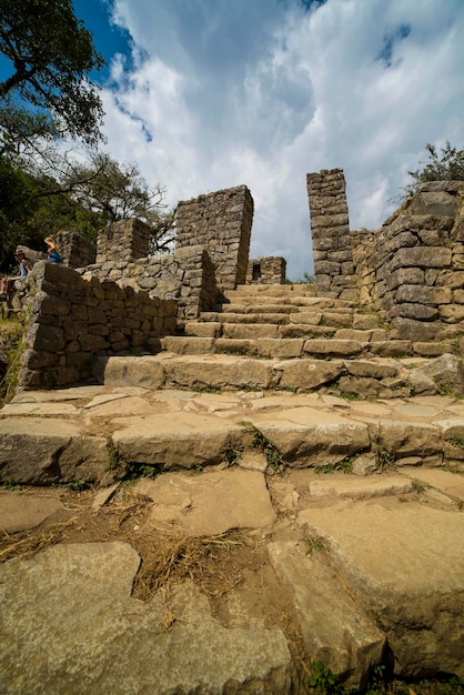 Fotografías de la ciudadela de Machu Picchu en los Andes del Perú