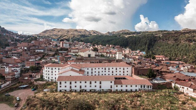 Fotografias com Drone del Barrio de Santa Ana na Ciudad del Cusco