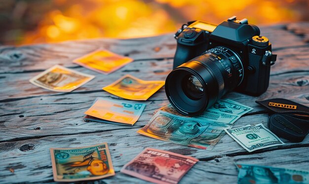 Fotografías de dinero en forma de tablero de corcho