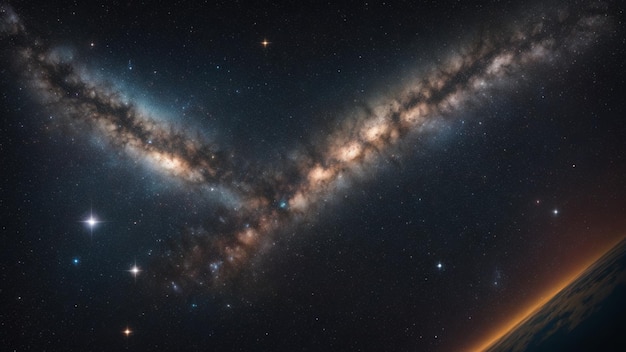 Fotografías de galaxias y el vasto espacio